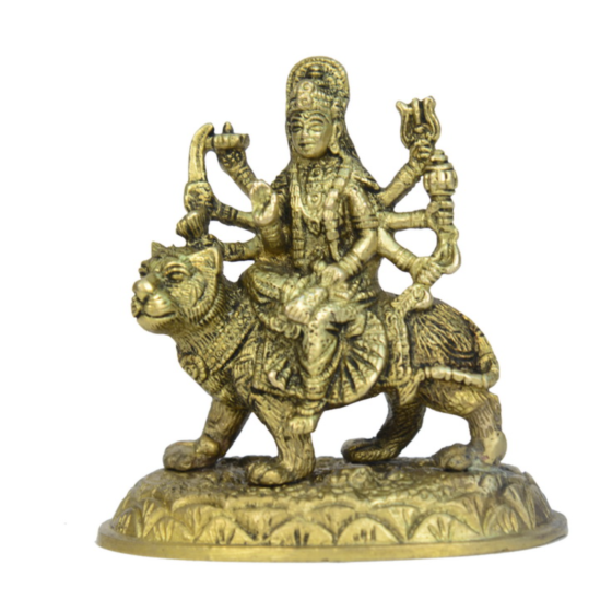 Brass Ambe Devi Medium Statue Idol KBH00750