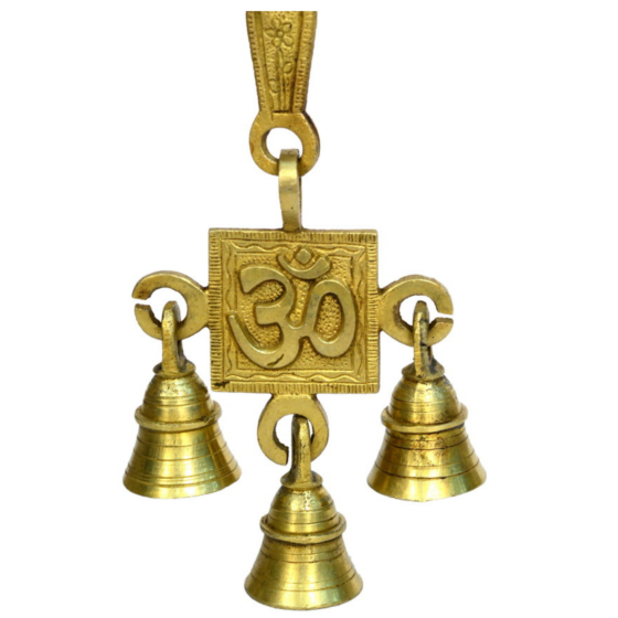 Brass Wall Hanging Om Bell KBH00859