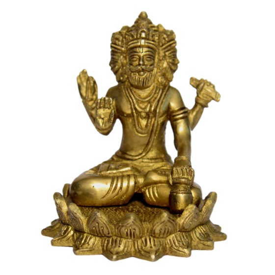 Brass Lord Brahma Idol KBH00931