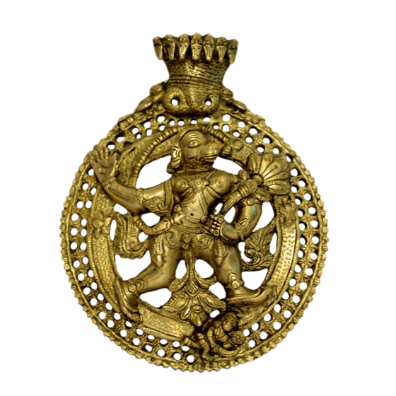 Brass Hanuman Wall Hanging KBH00949