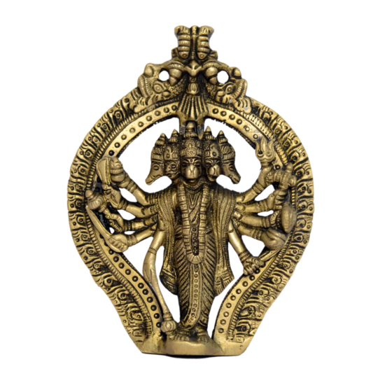 Brass Panchmukhi Hanuman Wall Hanging KBH00950