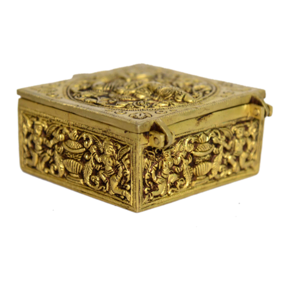 Brass Jewellery Box with Ganesha Design KBH00953