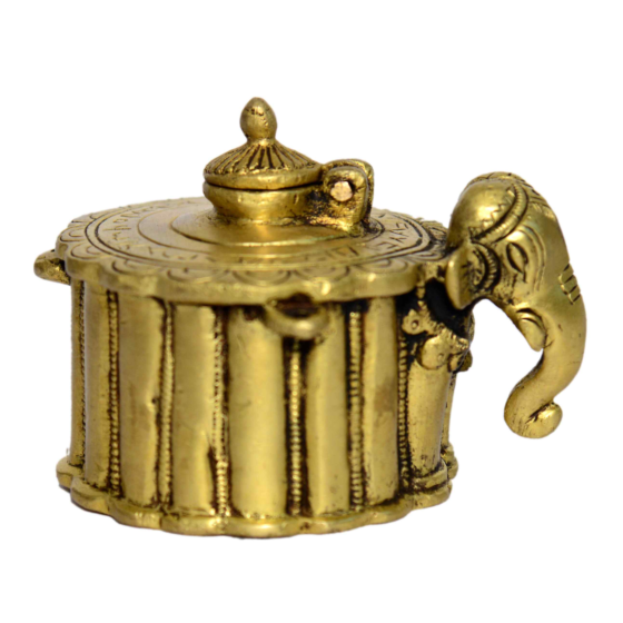 Brass Elephant Ink Pot KBH00962
