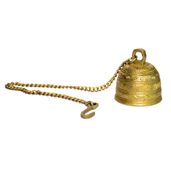 Brass Small Carving Bell KBH00969