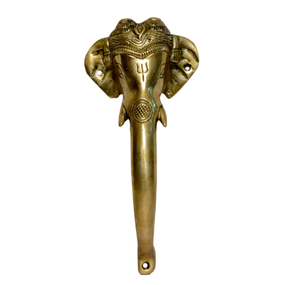 Brass Elephant Face Door Handle  KBH01023