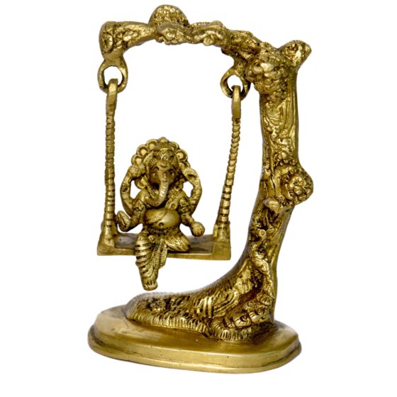 Brass Ganesha Small Jhula Idol KBH01032