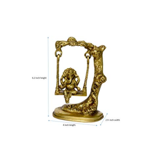 Brass Ganesha Small Jhula Idol KBH01032