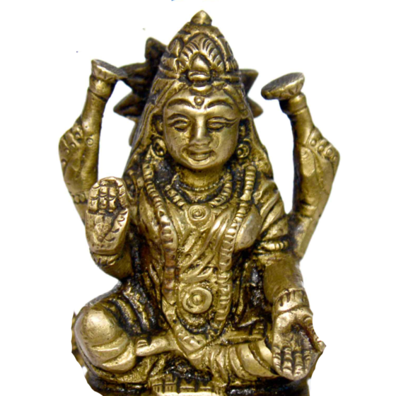 Brass Kamal Laxmi Small Idol KBH01041