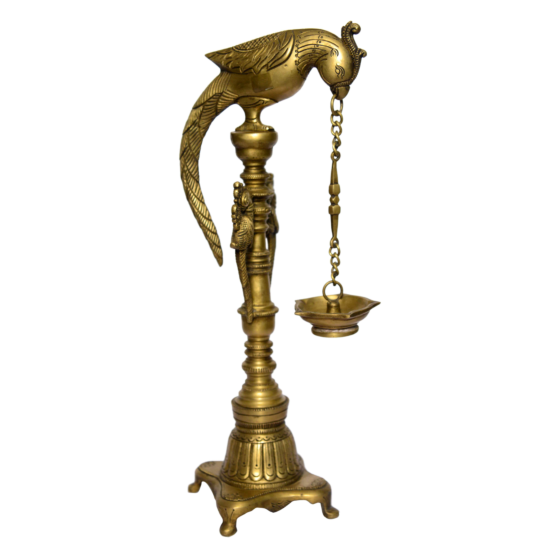 Brass peacock divi 16 Inch | KBH01052