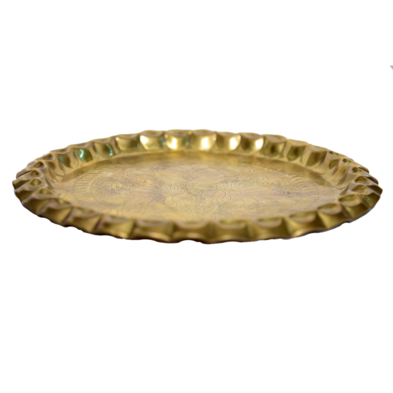 Brass pooja dish medium | KBH01062