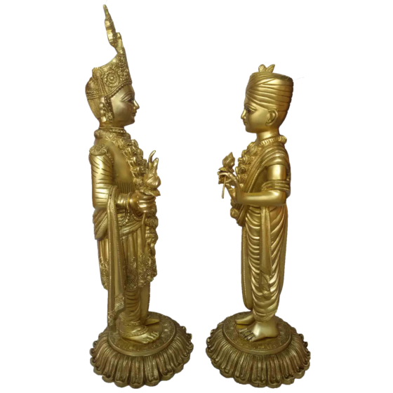 Brass New Swaminarayan Pair Idol KBH01125