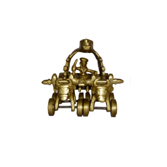 Brass Bullock Cart Showpiece KBH01223