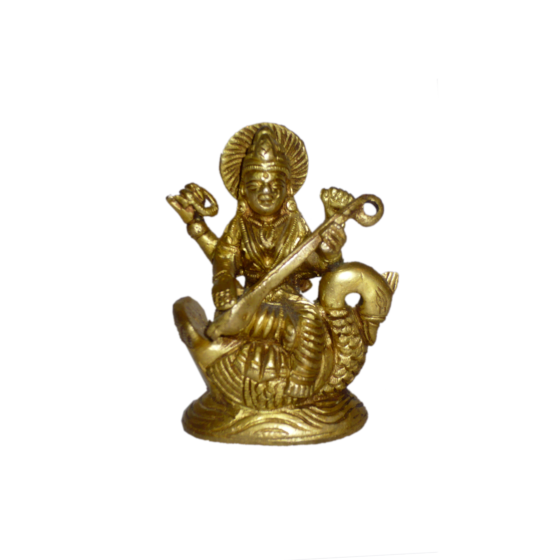 Brass Sarasvati Devi Idol KBH01225