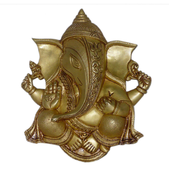 Brass Ganesha Wall Hanging KBH01235