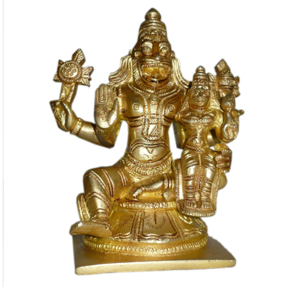 Brass Narsinh & Prahlad Statue KBH01243