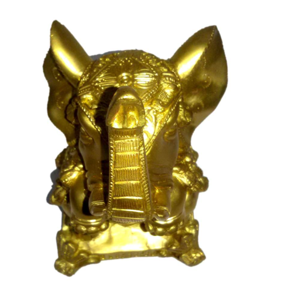 Brass Elephant Statue KBH01358