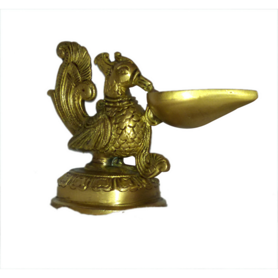 Brass Peacock Divi KBH01364