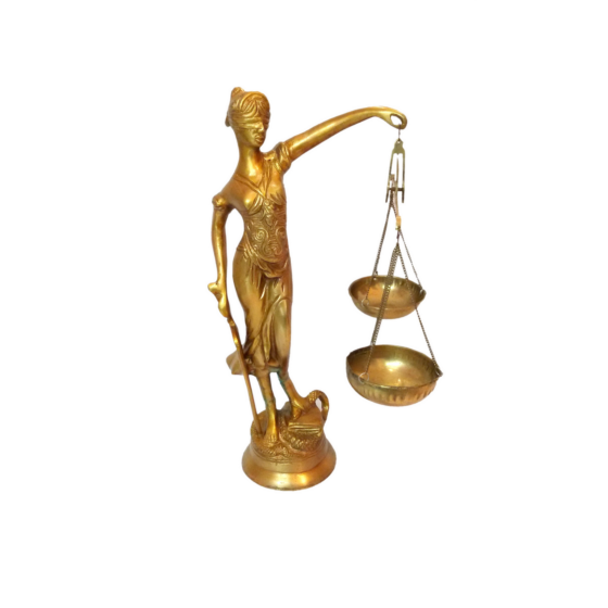 Brass Lady Justice Statue KBH01366
