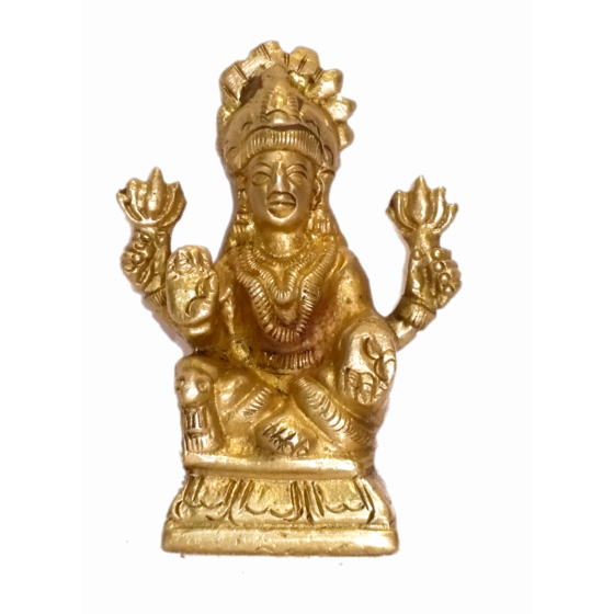 Brass Laxmi Sitting Idol KBH01506
