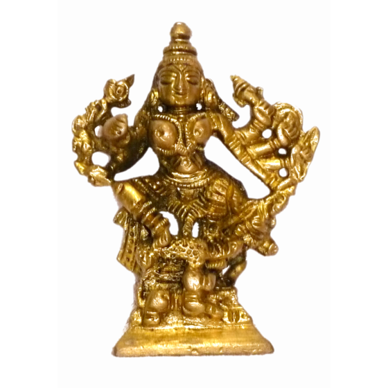 Brass Mahishasura Mardini , Goddess Durga Idol KBH01513