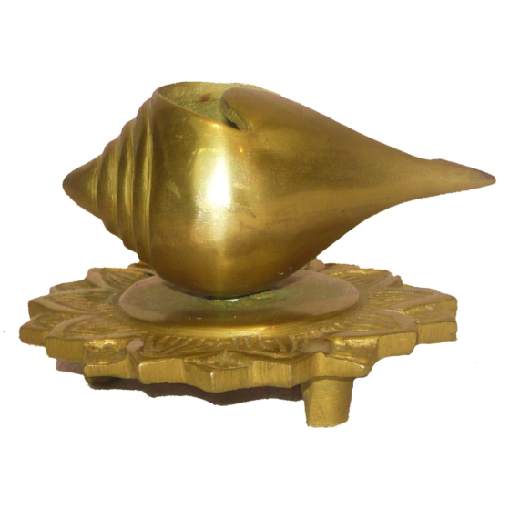 Brass Shankh Shape Divi Mid KBH01686