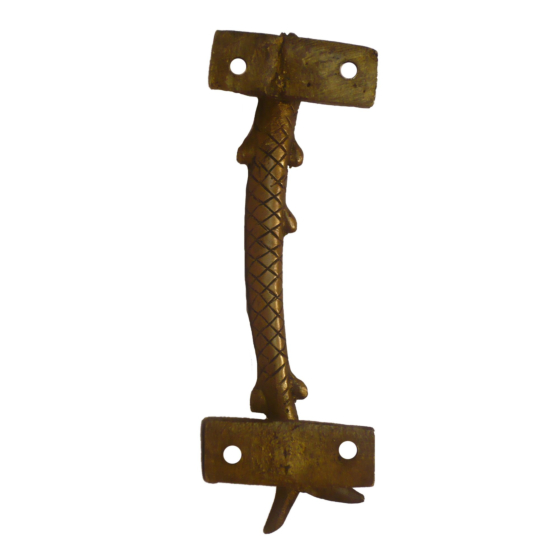 Brass Fish Door Handle Mid KBH01758