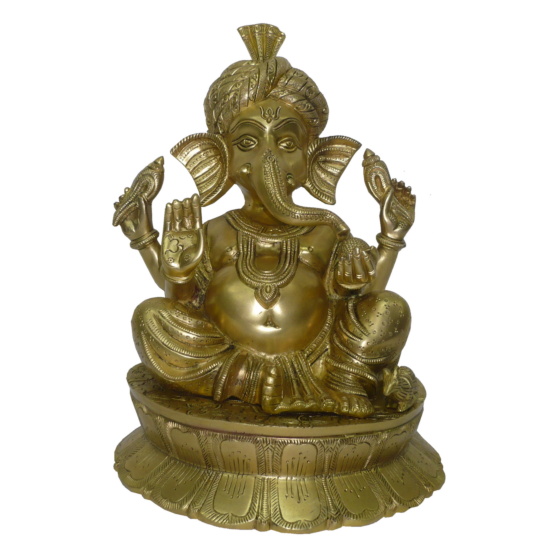 Brass Ganesha Mid Idol KBH02583