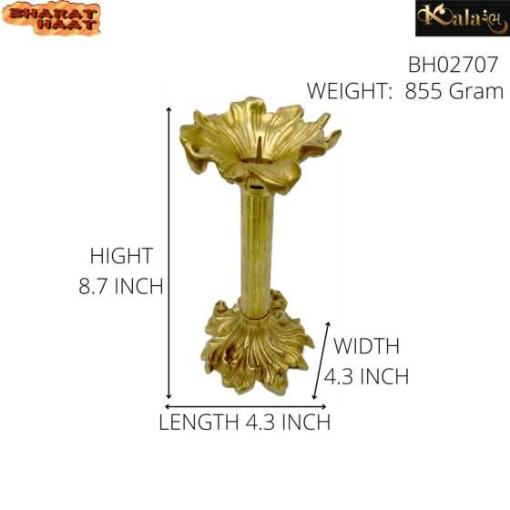 Brass Candle Stand Mid KBH02707