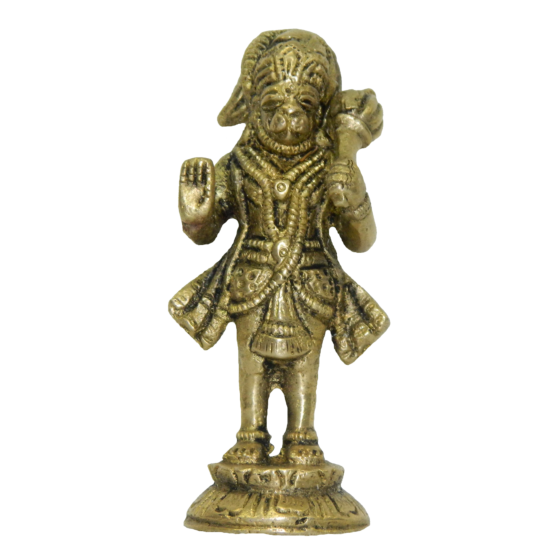 Brass Standing Hanuman Medium Idol KBH02844