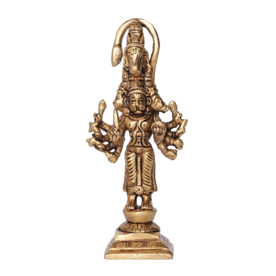 Brass Panchmukhi Hanuman Idol KBH03419