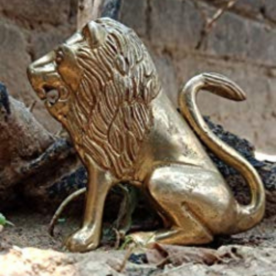 Brass Lion Statue KBH03456