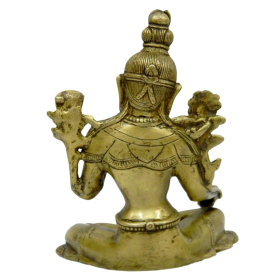 Brass Tara Devi Sitting Idol KBH03733