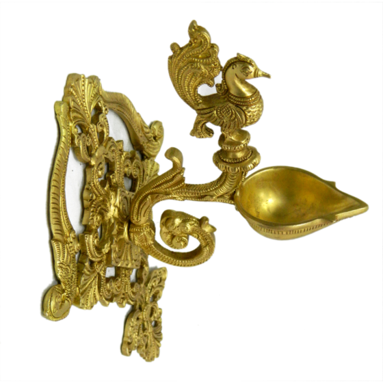 Brass Peacock Hanging Divi KBH03878