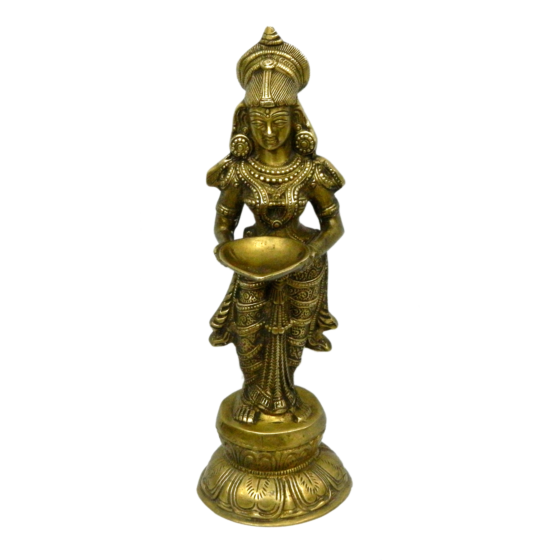 Brass Deep Lady Statue KBH03901