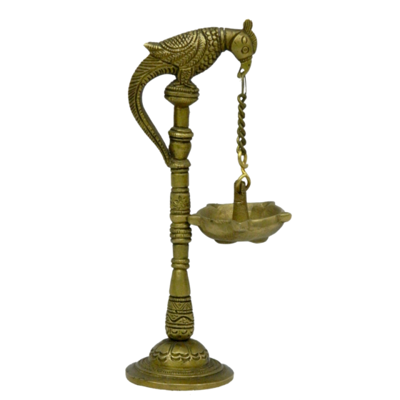 Brass Peacock Hanging Divi KBH03923