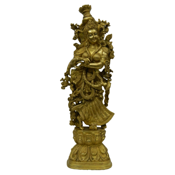 Brass Radha Statue Idol KBH03926