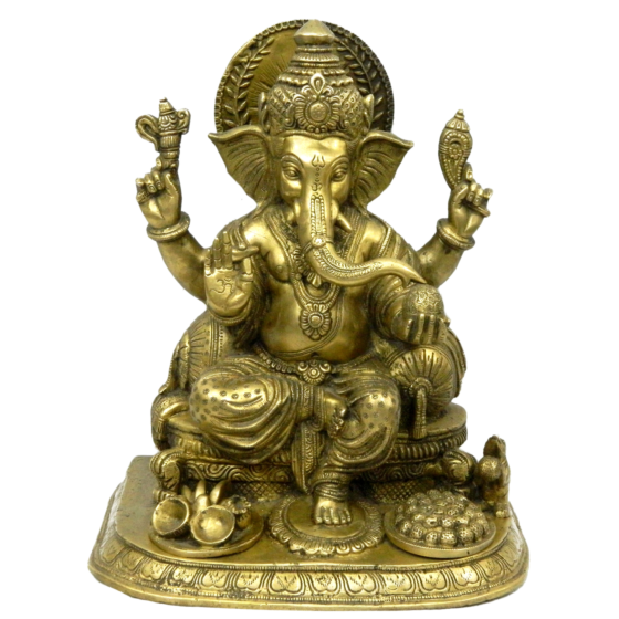 Brass Ganesh Idol KBH03941