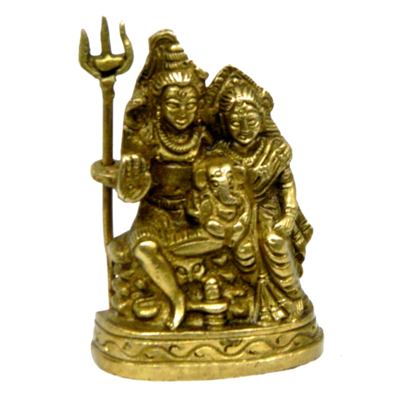 Brass Shiv Family Idol KBH03990