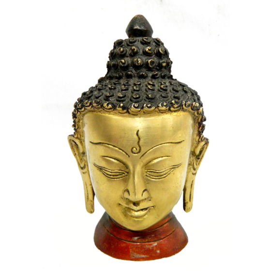 Brass Buddha Face Statue KBH04202