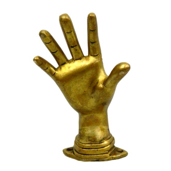 Brass Hand Door Handle KBH04386