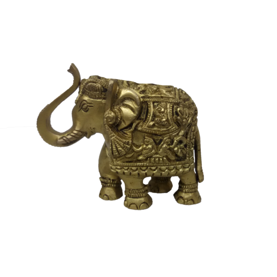 Brass Small Elephant Figurine KBH04502