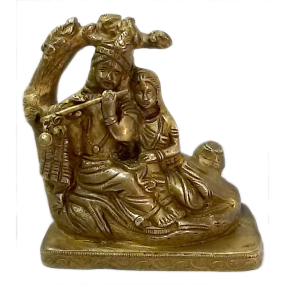 Brass Radha Krishna Idol KBH04548