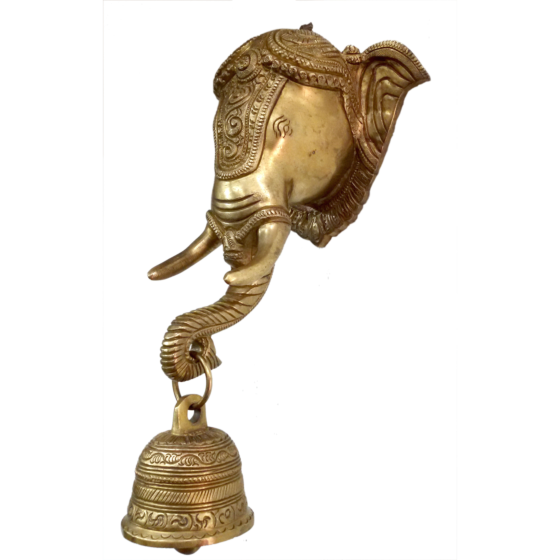 Brass Elephant Bell Hanging KBH04558