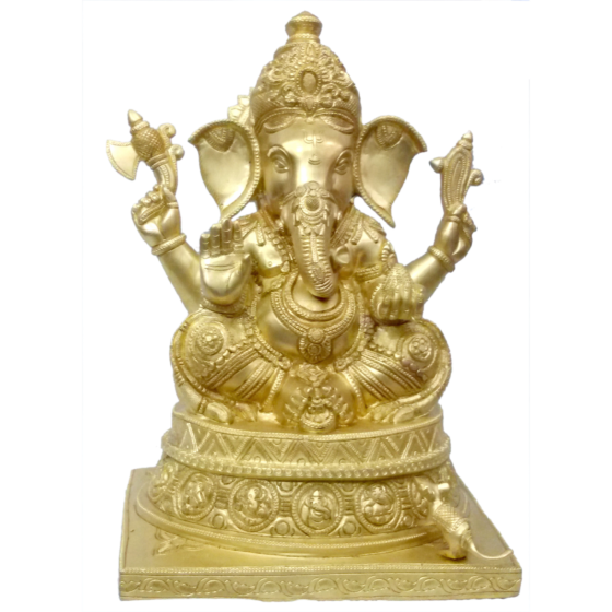 Brass Lord Ganesha Idol KBH04565