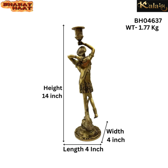 Brass Man Candle Stand KBH04637