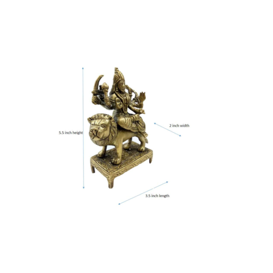 Brass Ambe Maa Collectible Statue Idol KBH04666