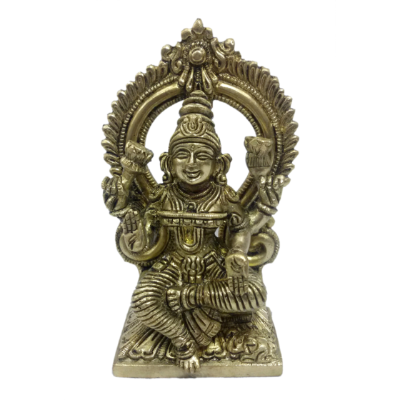 Brass Kaman Laxmi Collectible Statue Idol KBH04753