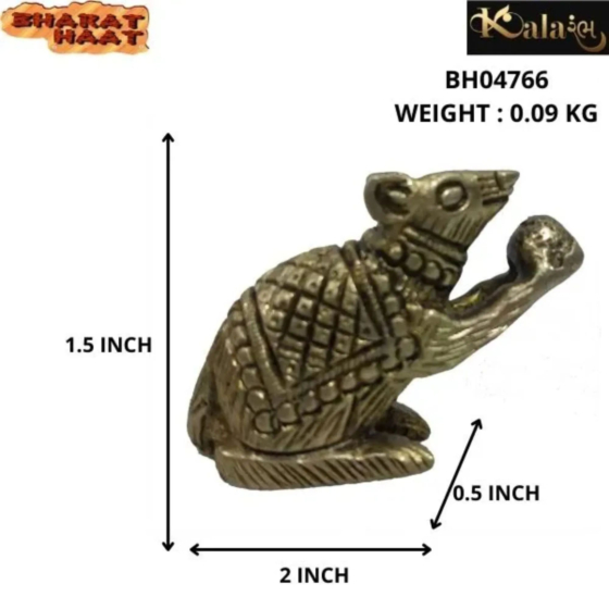 Brass Rat Medium Fine Collectible Statue KBH04766