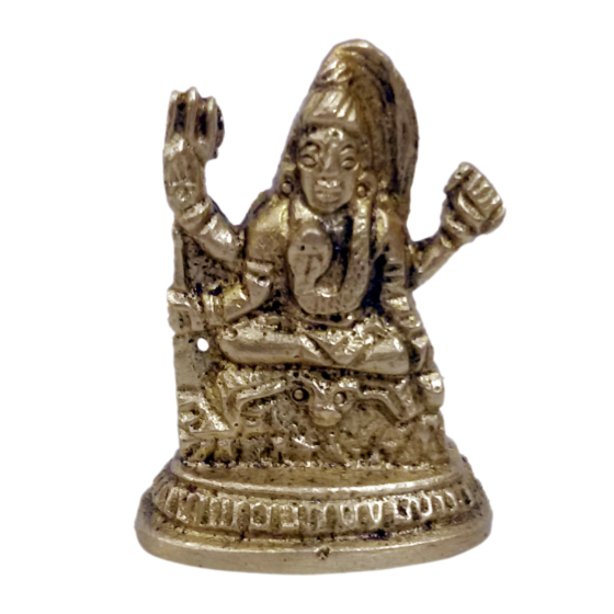 Brass Small Shankar Collectible Statue Idol KBH04796