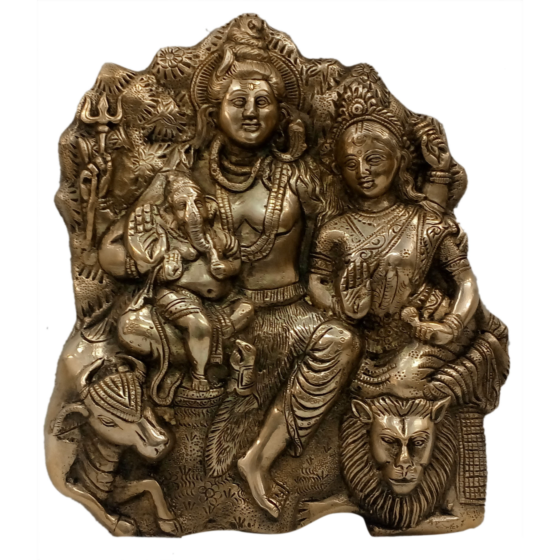 Brass Shiv Parivar Wall Hanging KBH04836